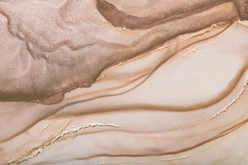 Sandy beach abstract background of modern art acrylic paints mix
