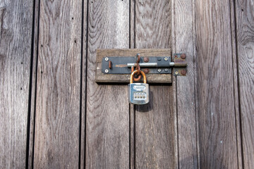 old lock on a door