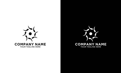 Abstract camera logo vector design template for professional photographer or photo studio