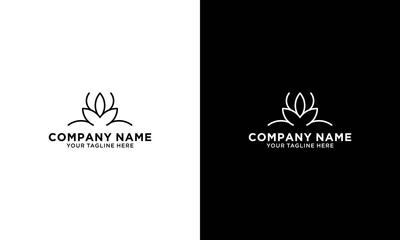 linner Lotus luxury logo template.