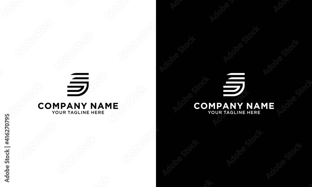 Wall mural abstract letter s logotype. modern logo idea sign. universal emblem vector icon.