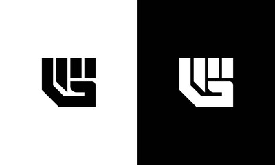 Alphabet letter icon logo G with a hand.