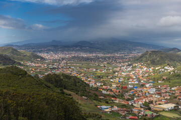 A village in the mountains on the island of Tenerife