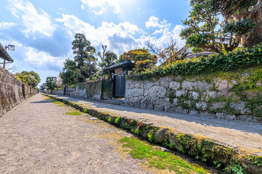 武家屋敷通り　長崎県島原市　Bukeyashiki Street Nagasaki-ken Shimabara city