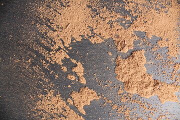 cocoa on grey stone black background fantasy background brown gray black