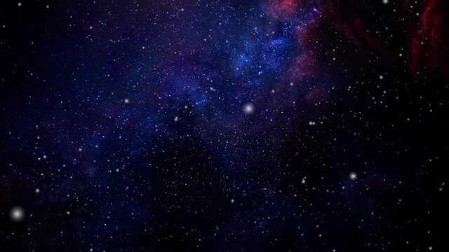 a dark universe full of stars.