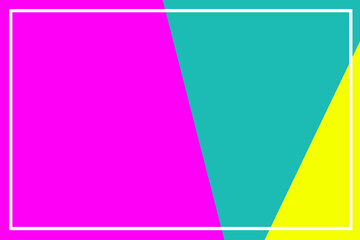 Proste tło w stylu retro, z ramka, trzy kolorowe,  © Beata