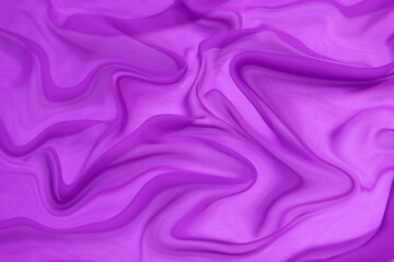 Fototapeta na wymiar Beautiful smooth elegant wavy violet purple satin silk luxury cloth fabric texture, abstract background design.
