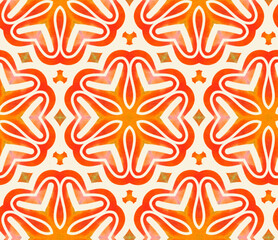 Seamless pattern with stylized ethnic pattern.
