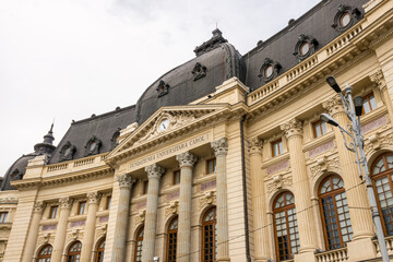 Fototapeta na wymiar Central University Library in Bucharest