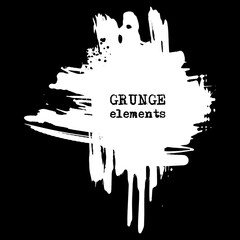 vector splats splashes and blobs of white ink paint in different shapes drips