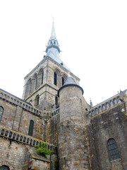 Fototapeta premium モンサンミッシェルの修道院の外観