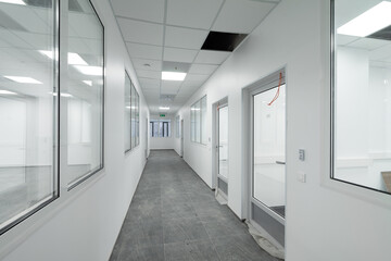 empty corridor in the modern office building.