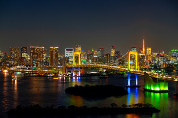 Fototapeta na wymiar 東京夜景　都心の街並み