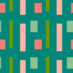 Seamless repeat  stripes lines pattern on green background ,design for cloth fashion , fabric 