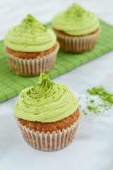 Matcha cupcakes
