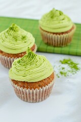 Matcha cupcakes

