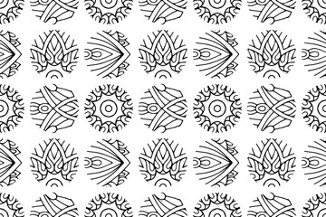 Tribal ethnic pattern semless design