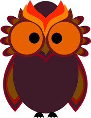 cute vector owl bird icon cartoon animal