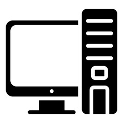 An icon design of personal computer