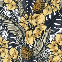 Tropical seamless pattern © DGIM studio