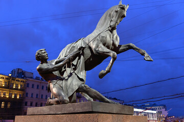 Obraz premium ночной городской пейзаж 