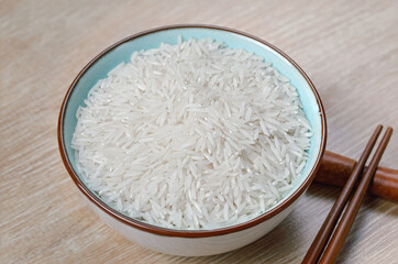 White basmati rice in a bowl