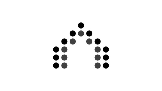 Swipe up icon. Scroll arrow up drag button up social media interface action icon. Motion graphic.