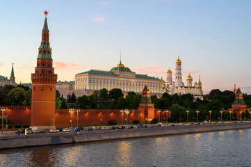 Obraz premium night city landscape