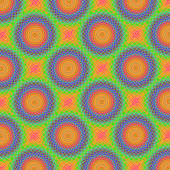 Rainbow colors pattern with circles