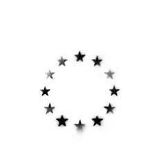 animated stars of the european flag