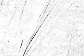 White background and black and gray scratches.