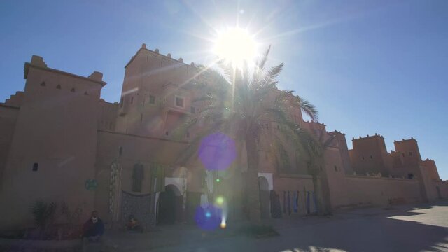 Shot of the kasbbah of ouarzazate on a sunny day