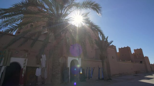 Shot of the kasbah of Ouarzazate
