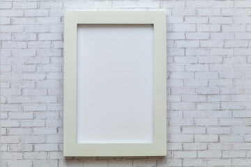 White frame mockup flat lay simple clean for Spring, Nursery, Art, Wedding, Party, Mother's Day, Sale