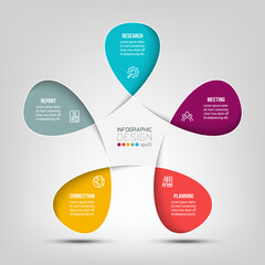 Business or marketing diagram infographic template.