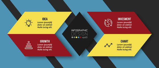 Presentation business or marketing infographic template.