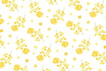 seamless pattern with canola flower for banners, cards, flyers, social media wallpapers, etc.