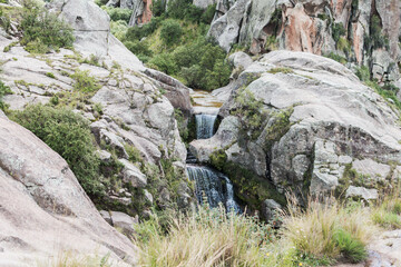 waterfall in the mountains