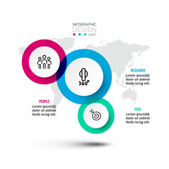 Business or marketing infographic template design.