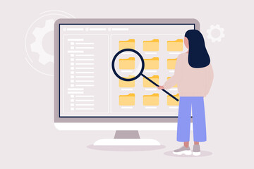 Choice files, documents concept