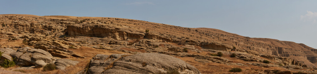 Obraz premium Panorama of a stone sand plateau in Georgia