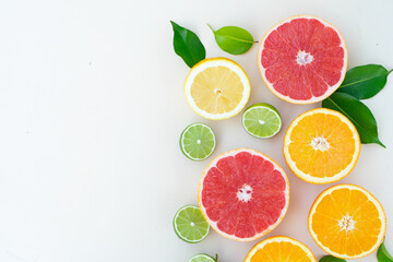 summer citruses background