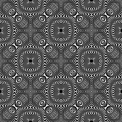 Raster abstract lines pattern. Waves background