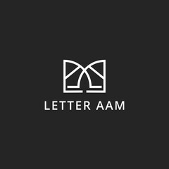  logo Letter AAM or AMA for company