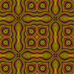 Abstract ornamental patch seamless pattern