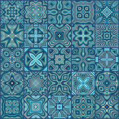 Abstract raster ethnic elements background.