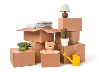 Moving house concept