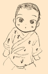 見つめてくる赤ちゃん