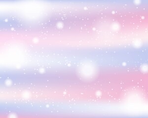 Pink soft pastel snow bokeh background